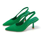 Damen Slingback-Pumps mit elegantem spitzem Design und modischem Absatz R&B