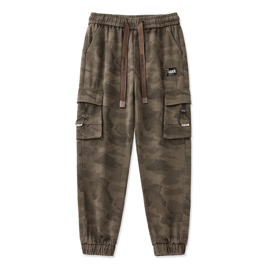 Herren Cargohose mit funktionalen Reißverschlusstaschen und elastischem Bund R&B