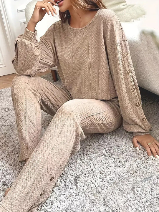 Damen Gemusterter Loungeanzug R&B