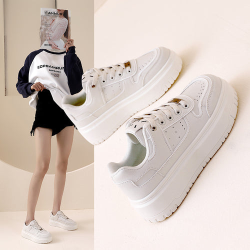 Damen modische Sneakers mit hohem Plateau und atmungsaktivem Design R&B