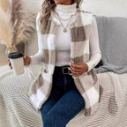 Damen Gemusterte Fleece-Weste mit praktischen Taschen R&B