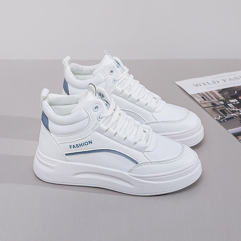 Damen modische High-Top Sneakers mit extrastarker Sohle und gepolsterter Innensohle R&B