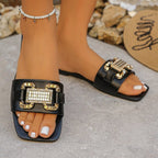 Damen Riemchen-Sandalen mit funkelnden Schmuckdetails R&B