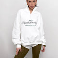R&B | Sweatshirt Halbzip und Buchstaben Druck
