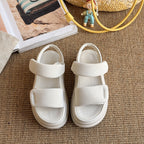 Damen Komfortable Klettverschluss-Sandalen mit attraktiven Riemen