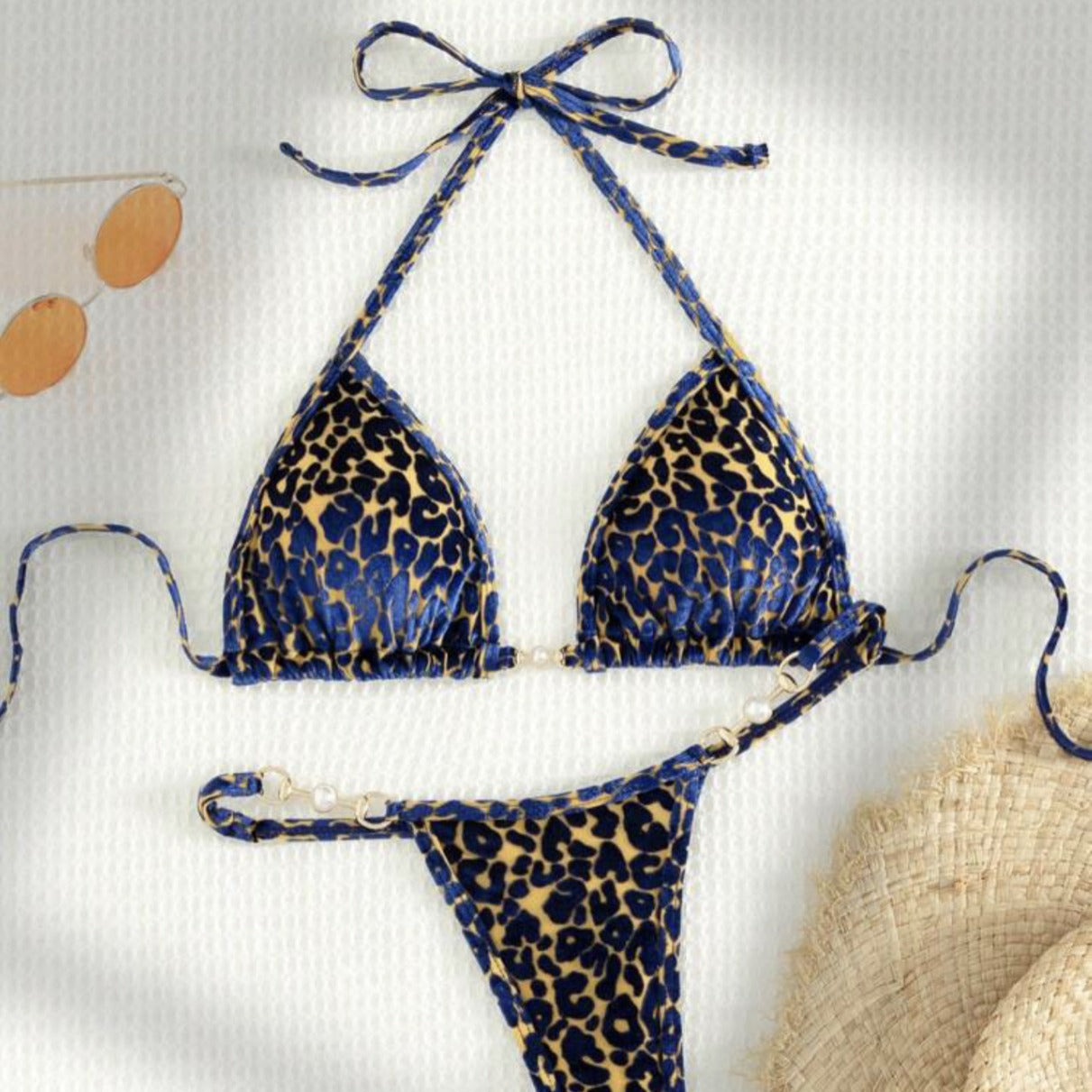 Damen Triangel-Bikini mit dekorativen Akzenten und raffiniertem Schnitt R&B