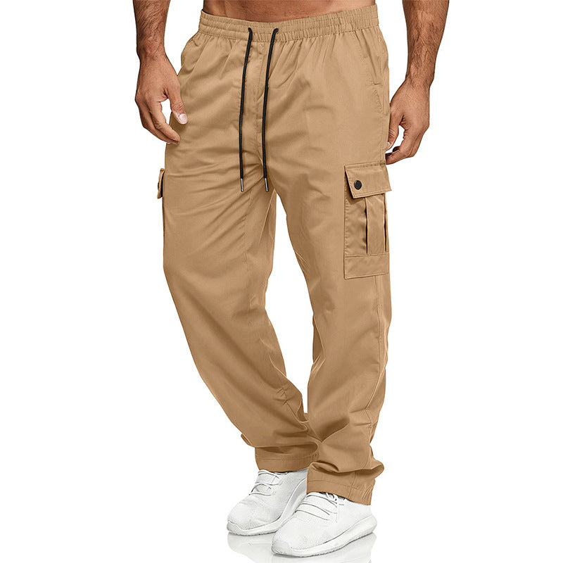 Herren nan lockere Cargo-Hose mit elastischem Bund und Kordelzug R&B