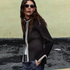 Damen Elegante Blazerjacke mit feinen Borte-Details R&B