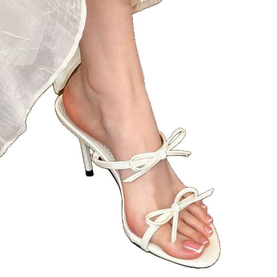 Damen Elegante Slingback-Sandalen mit modischem Schleifen-Detail R&B