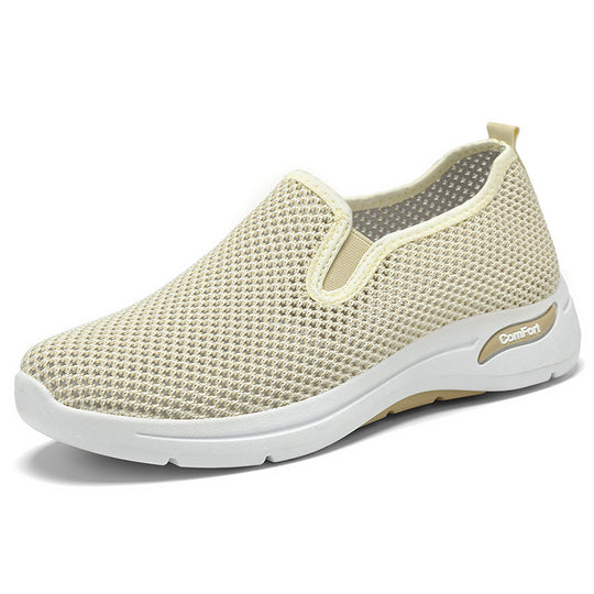 Damen Komfortable Slip-On Freizeitschuhe mit atmungsaktivem Netzdesign R&B