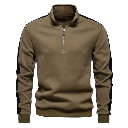 Herren Sportpullover mit Stehkragen R&B