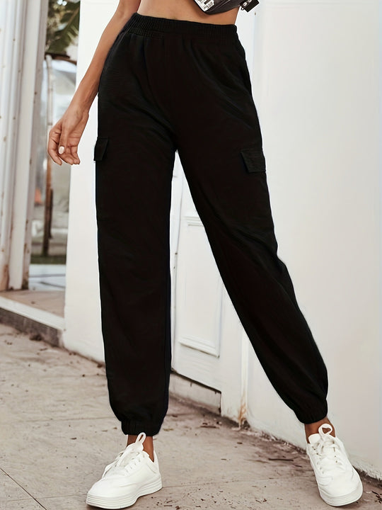 Damen Cargo-Hose mit elastischem Bund und praktischen Taschen R&B
