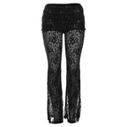 Damen Spitzentransparentes Hosen Set R&B