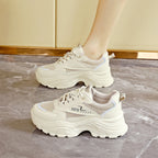 Damen Chunky Sneakers mit atmungsaktivem Obermaterial und stoßdämpfender Sohle R&B