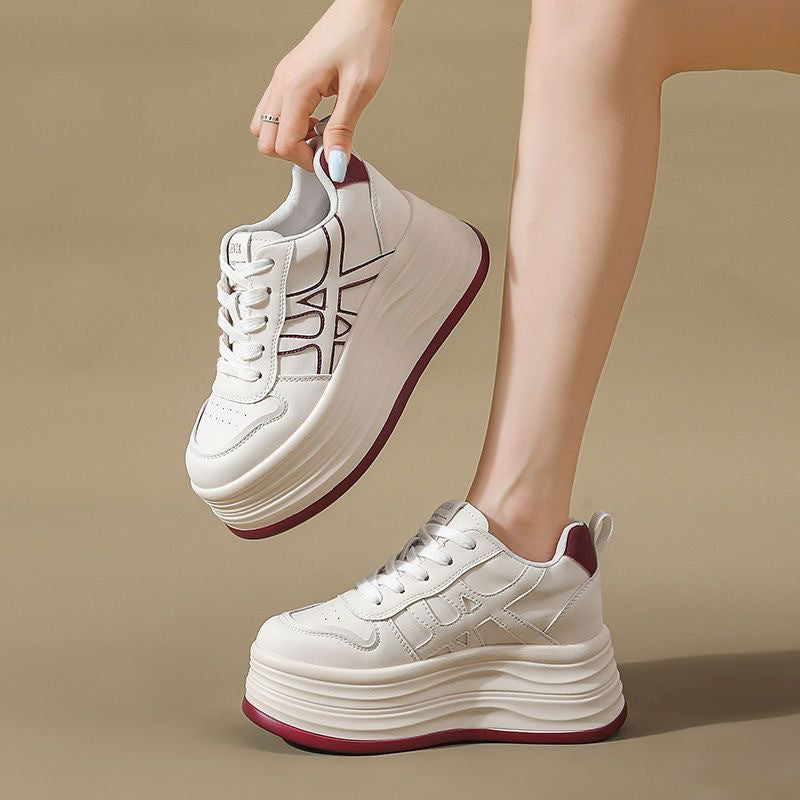 Damen modische Plateau-Sneaker mit einem komfortablen und atmungsaktiven Design