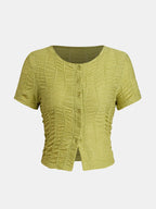 Damen lässige Bluse mit Raffung R&B