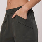Damen lässige Freizeithose mit seitlichen Taschen