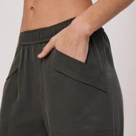 Damen lässige Freizeithose mit seitlichen Taschen R&B