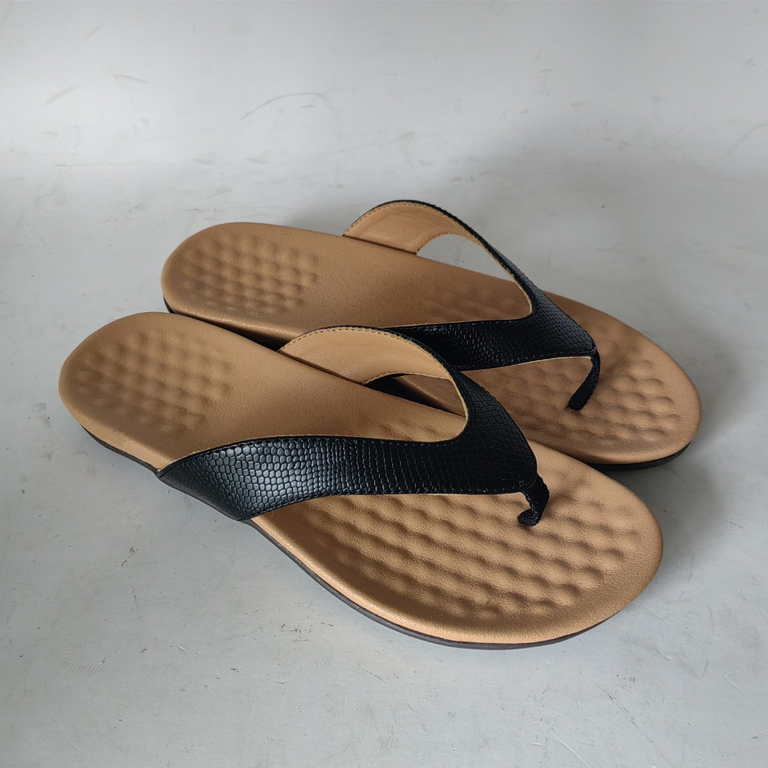 Damen Elegante Zehentrenner-Sandalen mit modischem Riemendesign R&B