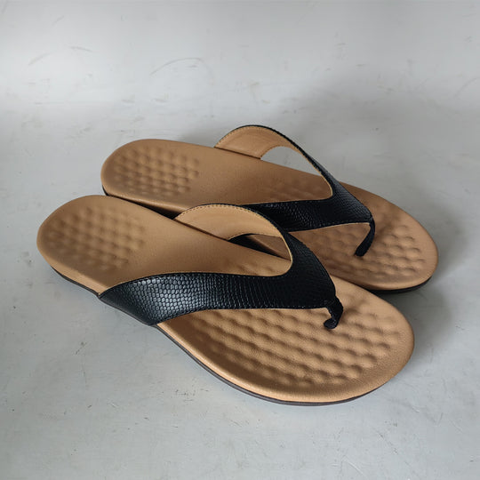 Damen Elegante Zehentrenner-Sandalen mit modischem Riemendesign R&B