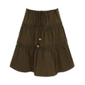 Damen luftiger Jumpskirt mit elastischem Bund und Raffungen R&B