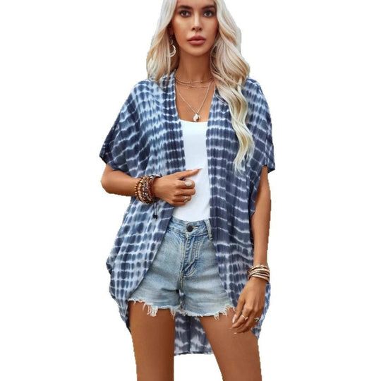 Damen Leichtes Kimono mit modernem Batikdesign R&B