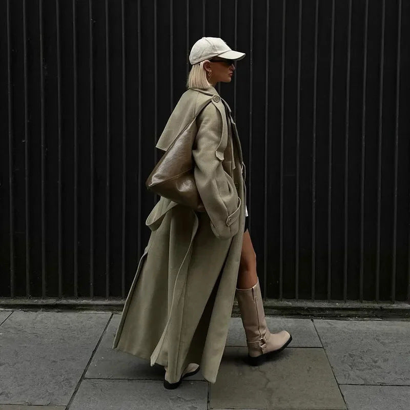Damen Federgewicht Oversize-Mantel R&B