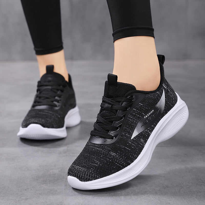 Damen Sportliche Sneaker mit atmungsaktiver Obermaterialstruktur und dämpfender Laufsohle