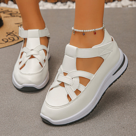 Damen Freizeit-Sneakers mit durchbrochenem Design und komfortablem Fußbett R&B