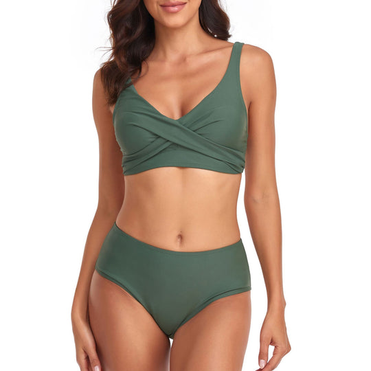 Damen Hochschnitt Bikini-Set R&B