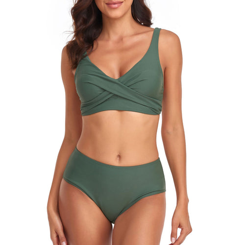 Damen Hochschnitt Bikini-Set R&B
