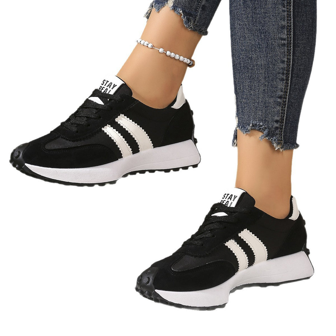 Damen sportliche Sneaker im Retro-Design mit atmungsaktiven Materialien R&B
