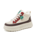 Damen High-Top Sneakers mit kuscheligem Innenfutter und rutschfester Sohle R&B
