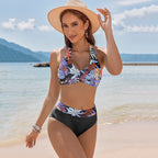 Damen Stütz-Bikini mit modischer Wickeloptik R&B