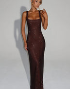Damen Glamouröses Pailletten-Abendkleid mit figurbetontem Schnitt R&B