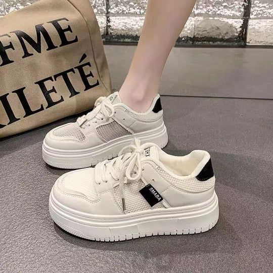 Damen Komfortable und sportliche Sneakers mit atmungsaktiver Mesh-Oberfläche und dämpfender Sohle R&B