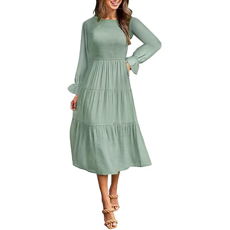 Maxikleid mit Rüschen elegant