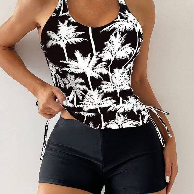 Damen Tankini-Set mit floralem Design und verstellbaren Trägern R&B