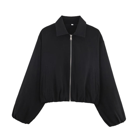 Damen Übergangsjacke mit lässigem Schnitt und elastischen Bündchen R&B