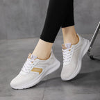 Damen Sneaker mit atmungsaktivem Obermaterial und rutschfester Sohle