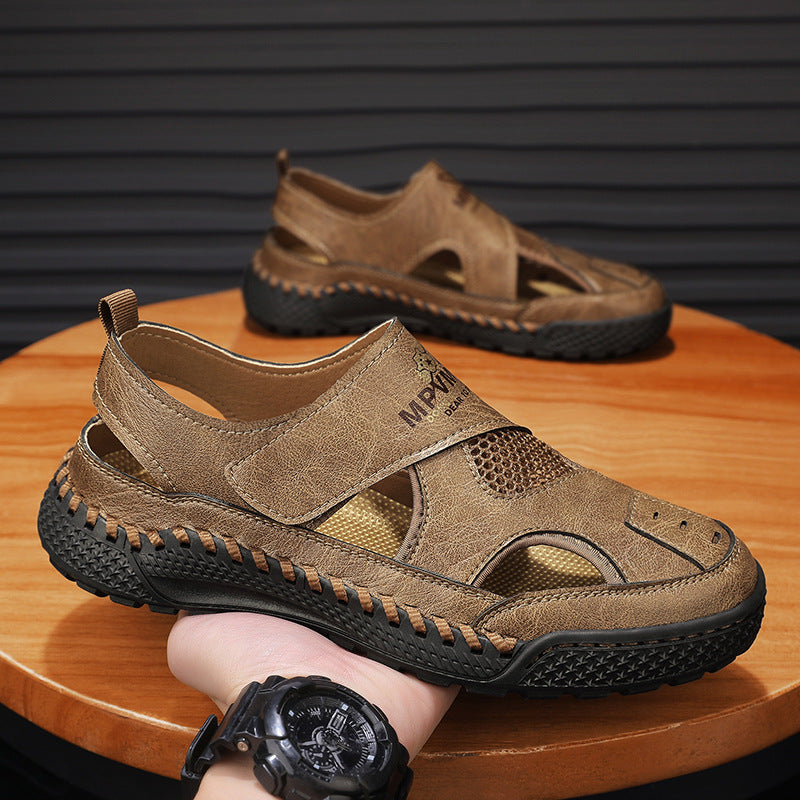 Herren Sandalen mit atmungsaktiver Oberseite und rutschfester Sohle R&B