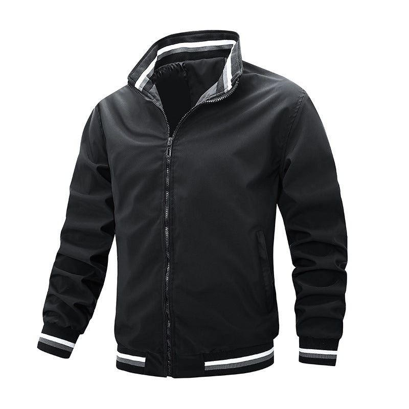 Herren elegante Bomberjacke mit stark isolierendem Innenfutter R&B