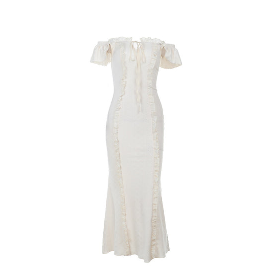 Damen Sommerliches Maxikleid mit Rüschendetails R&B