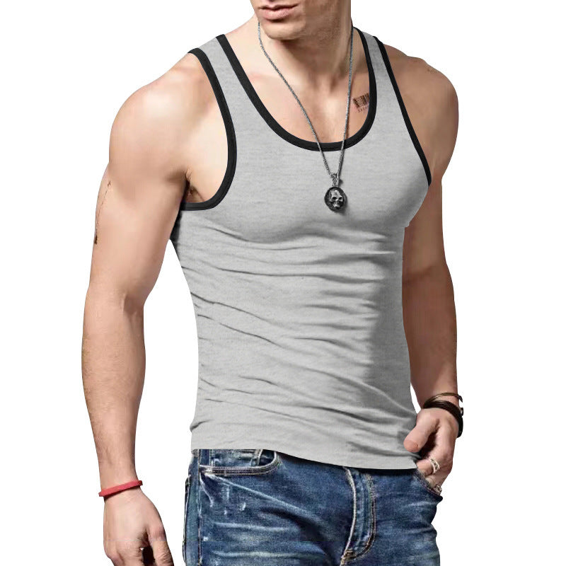 Herren Sportliches Ärmelloses Tanktop aus atmungsaktivem Material R&B