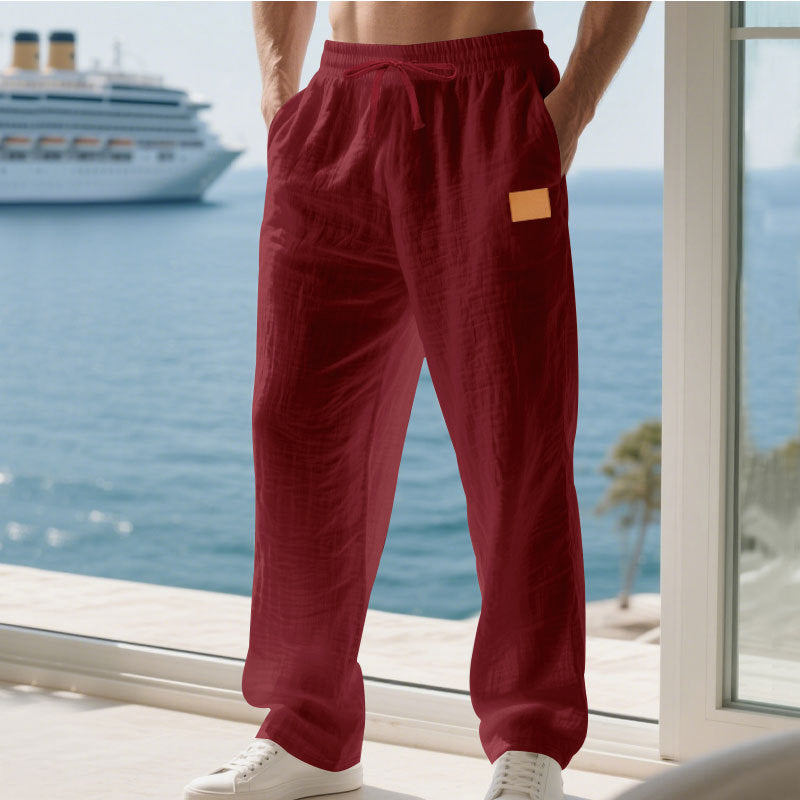 Herren Bequeme und luftige Sommerhose aus leichtem Leinenmaterial R&B