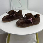 Damen Sportliche Fleece-Sneaker mit weichem Innenfutter und rutschfester Sohle R&B