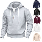Herren Kapuzenpullover mit halbem Reißverschluss und hochwertigen Materialien R&B