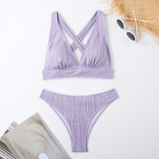 Damen Design Bikini mit gerafften Details R&B