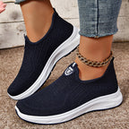 Damen Atmungsaktive Slip-On Sneakers mit elastischem Einsatz und dämpfender Sohle R&B