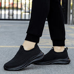 Damen Komfortable Slip-On Sneakers mit elastischem Strickoberteil